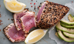 Best Sustainable Summer Seafood Recipe: Spice-Crusted Tuna Steaks with Cilantro and Basil